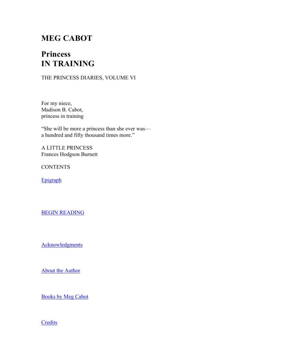 The Princess Diaries 6 - Princess in Training