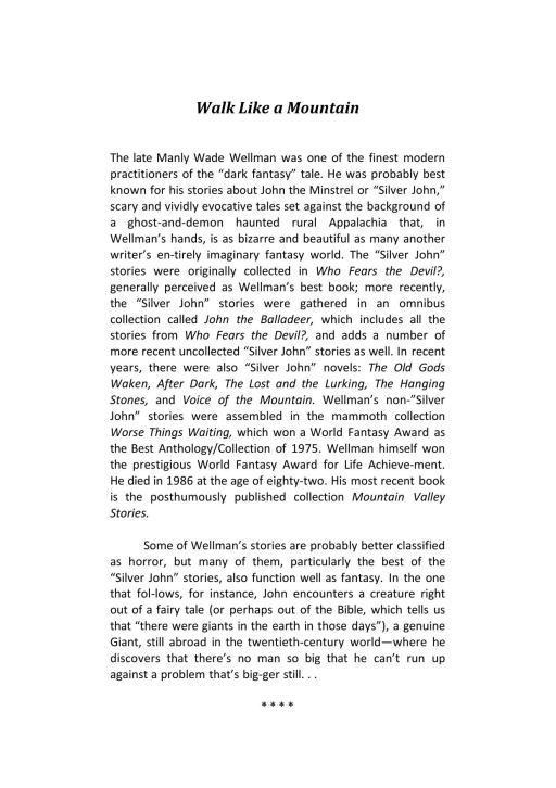 Walk Like a Mountain