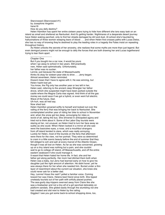 Starcrossed - Angelini_ Josephine