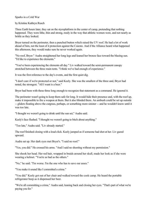 Sparks In A Cold War