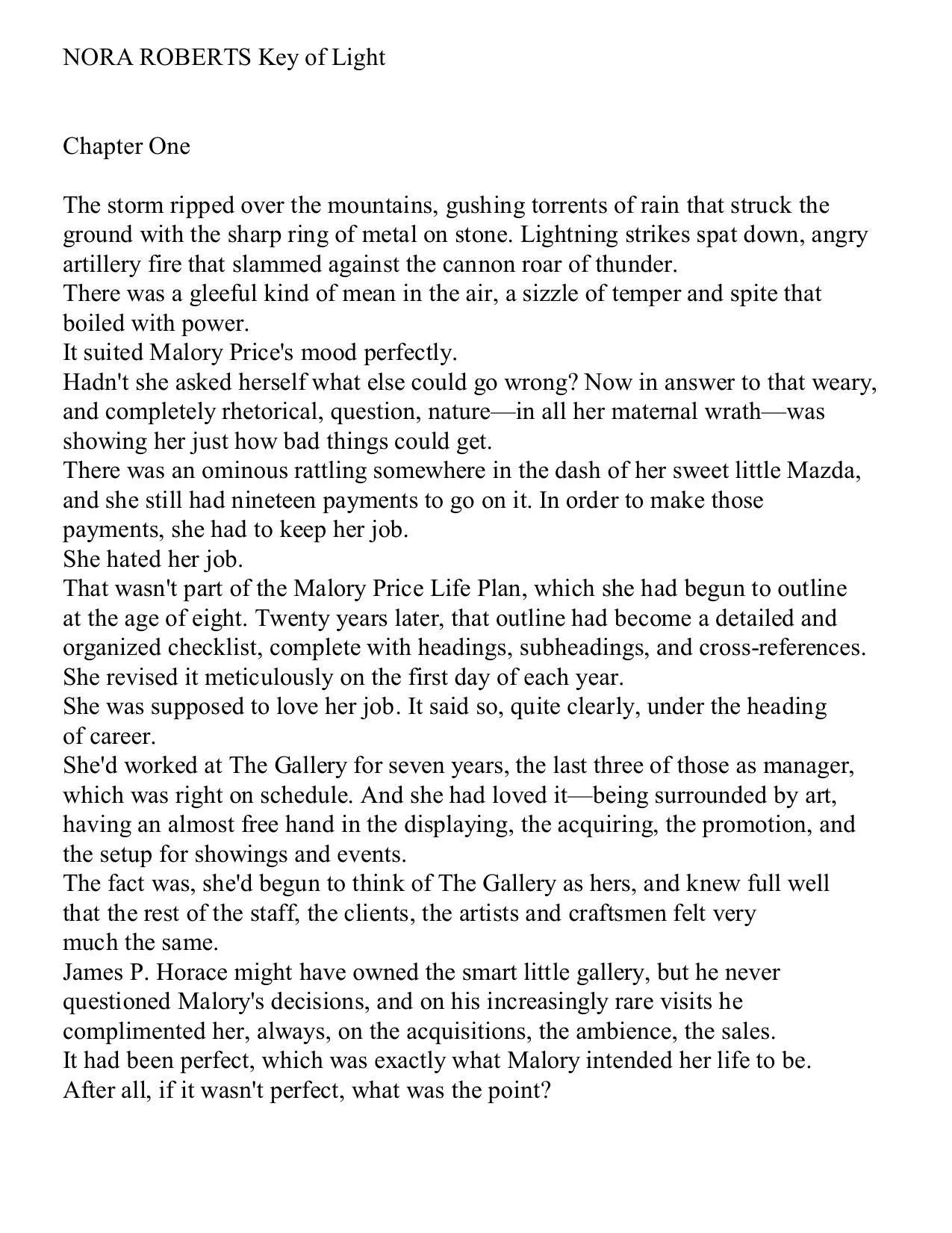 Roberts, Nora - [Key 01]