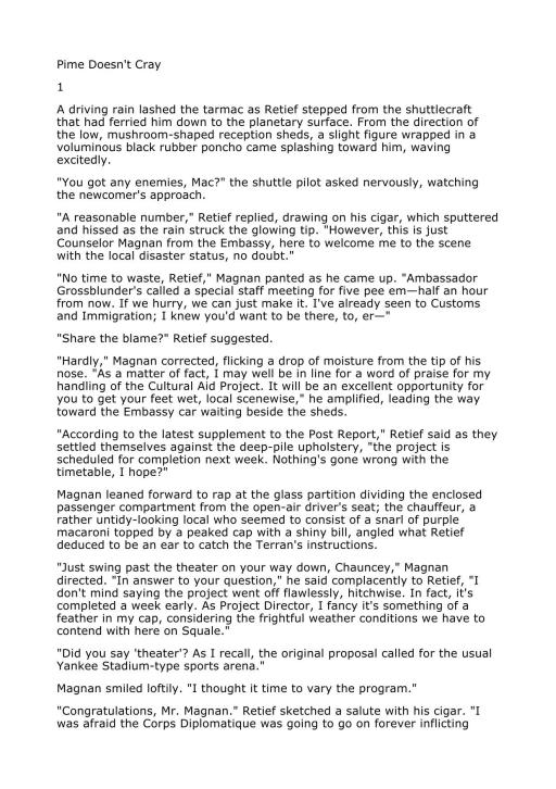 Retief Pime Doesn't Cray