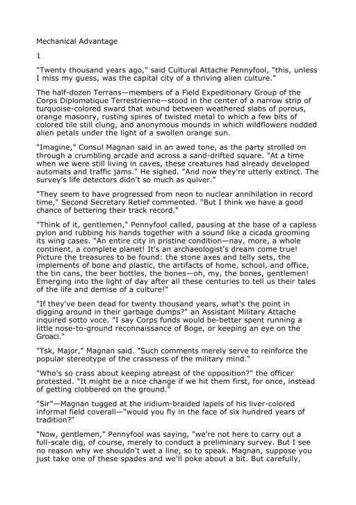 Retief Mechanical Advantage