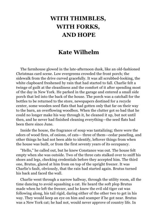 With Thimbles, With Forks and Hope