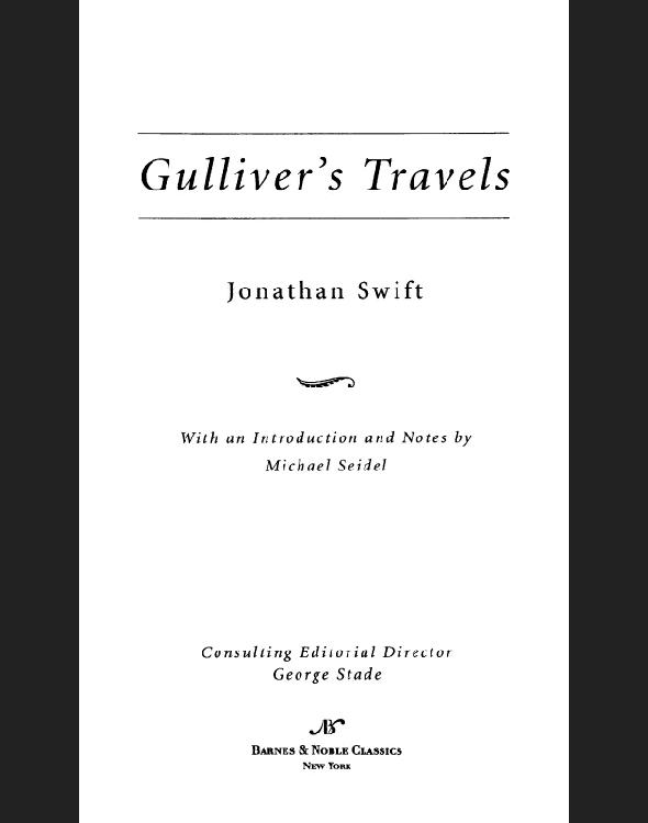 Gulliver's Travels (Barnes & Noble Classics Series)