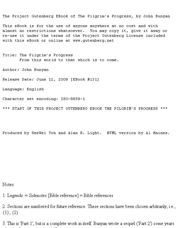 The Pilgrim's Progress