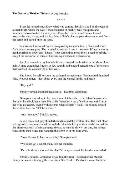 The Secret of Broken Tickers