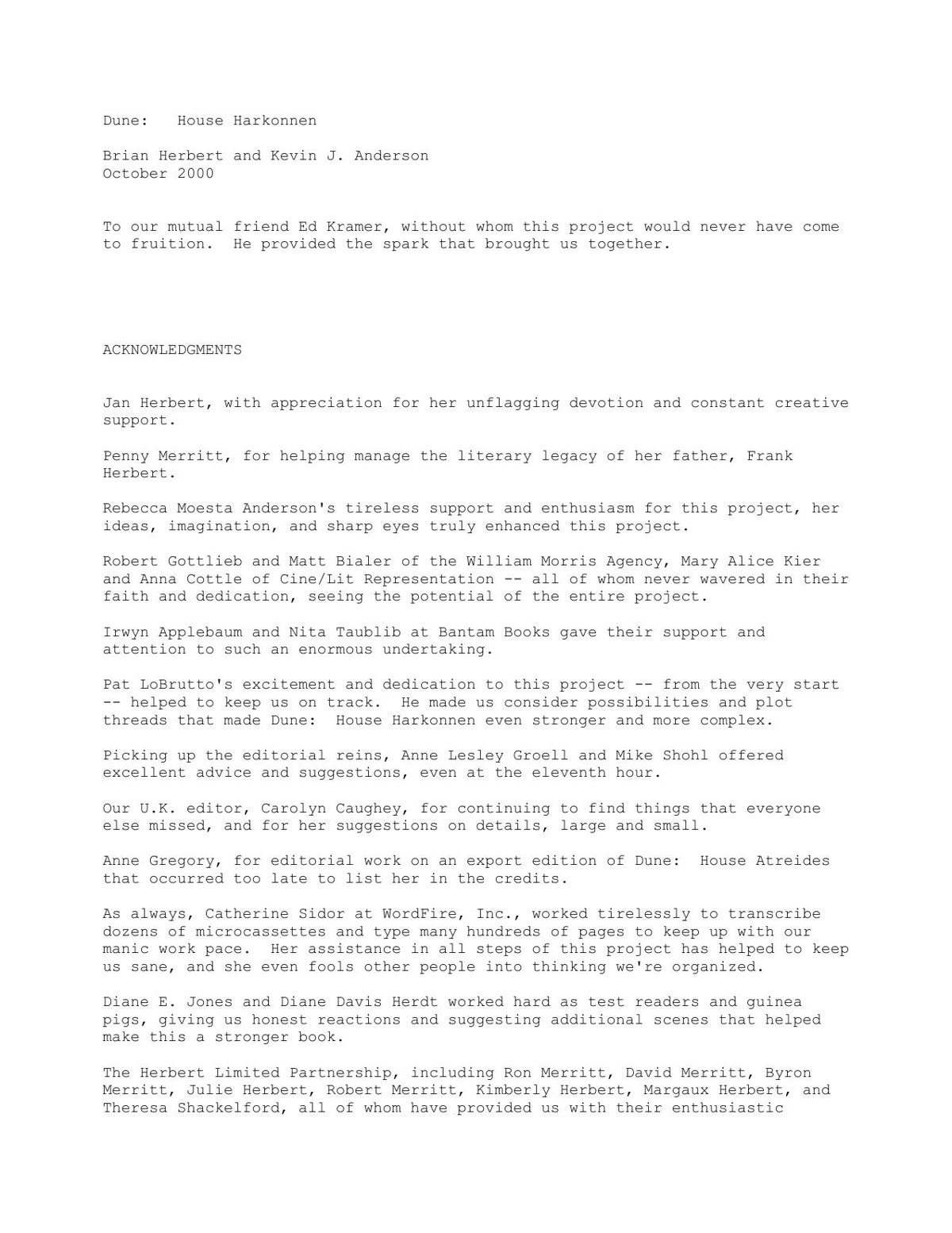 Brian Herbert & Kevin J. Anderson - Dune