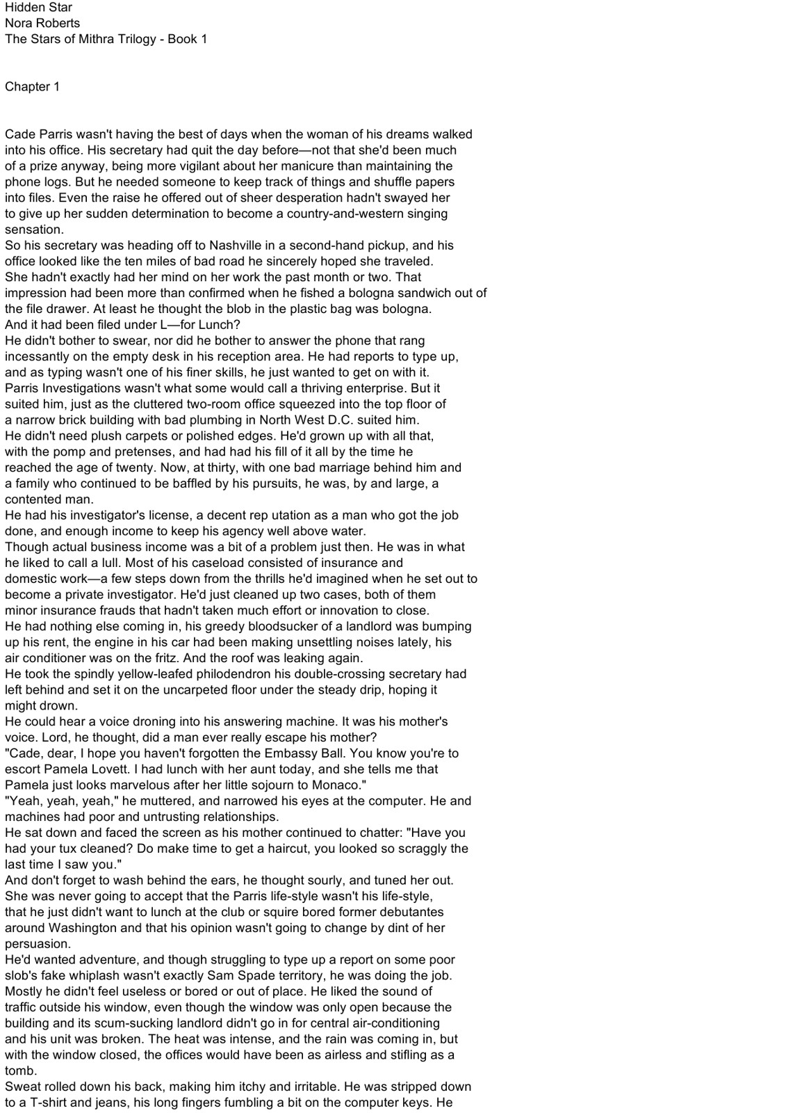 Nora Roberts - Stars Of Mithra 01