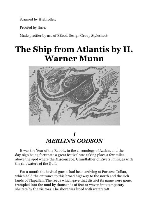 The ship from Atlantis