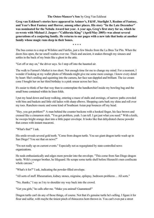 The Osteomancer's Son