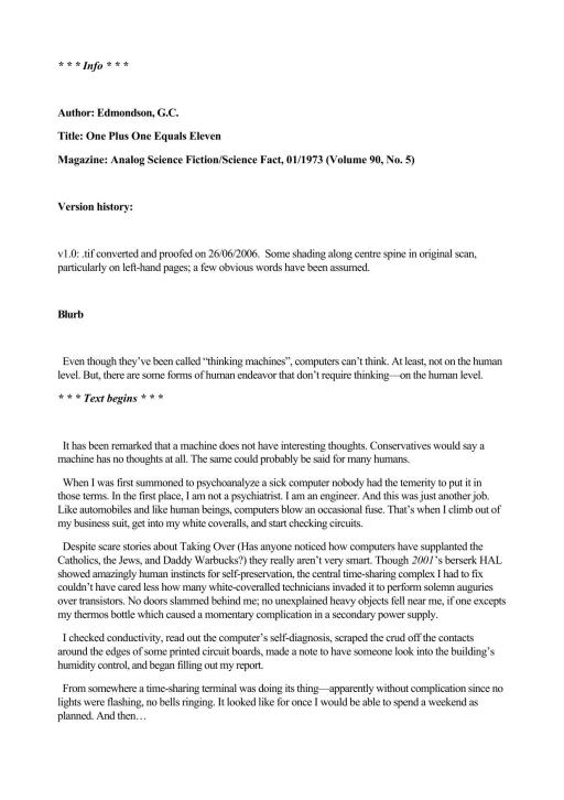 One Plus One Equals Eleven