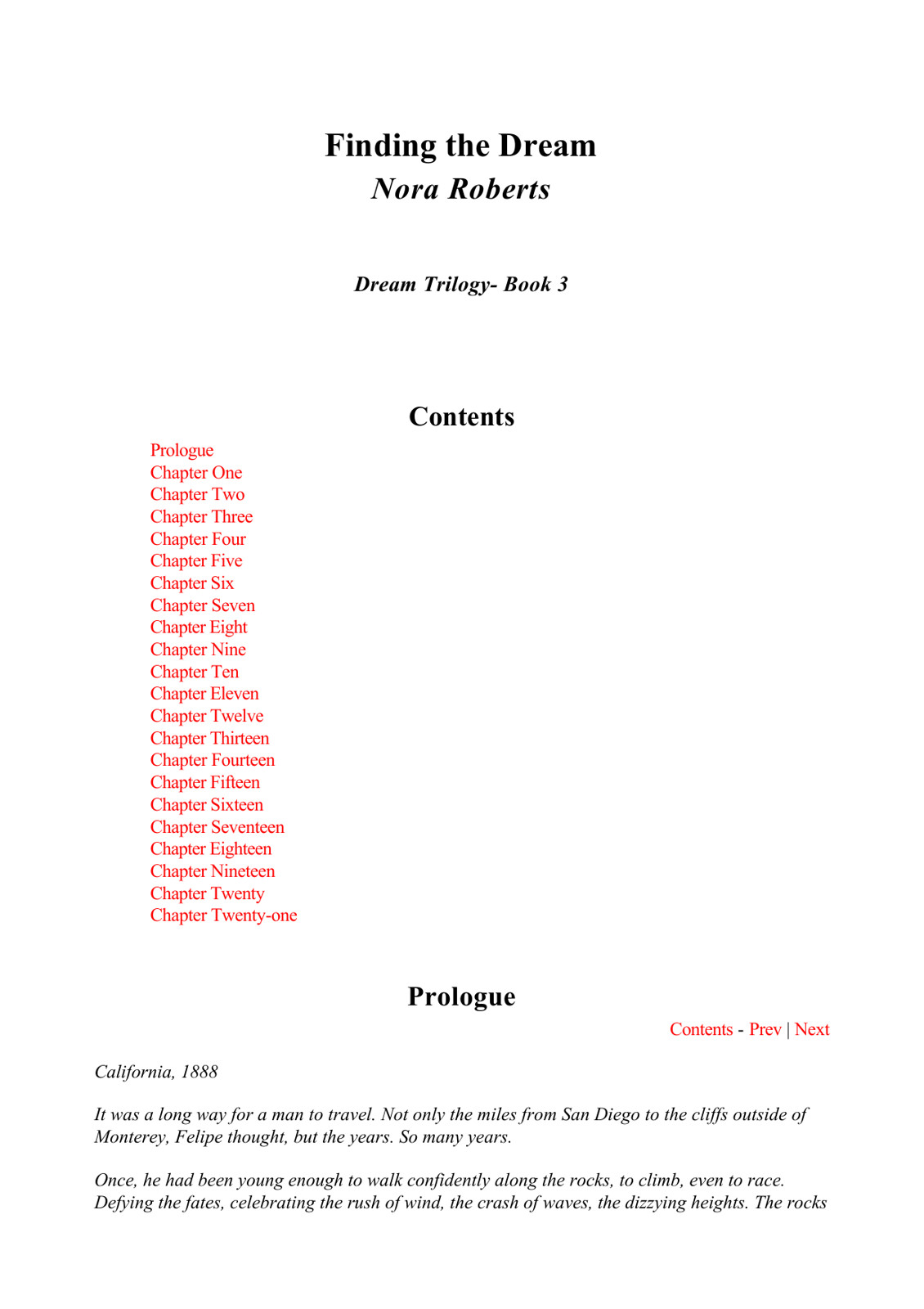 Nora Roberts - Dream Trilogy 03