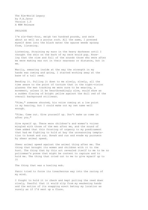 The Rim-world Legacy