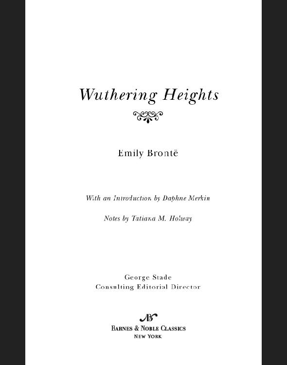Wuthering Heights (Barnes & Noble Classics Series)