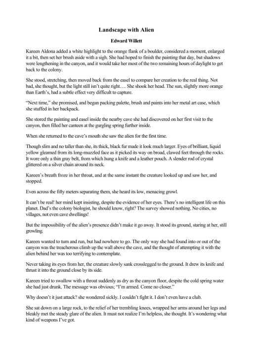 Landscape with Alien