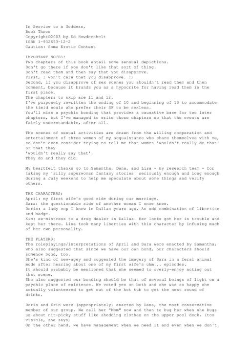 In Service To a Goddess 03