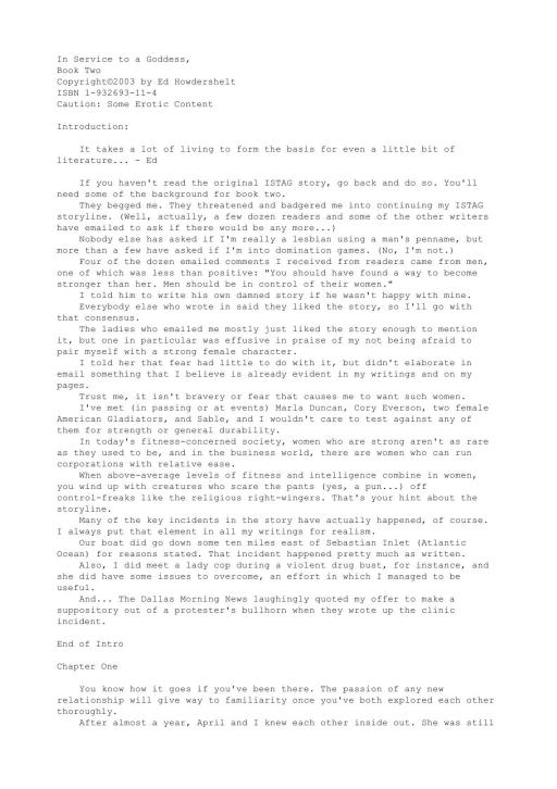 In Service To a Goddess 02