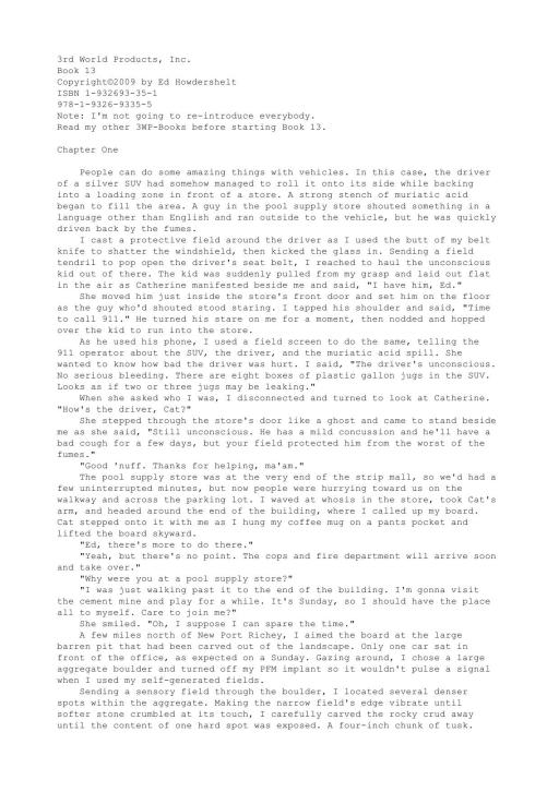 3rd World Products Inc. 13