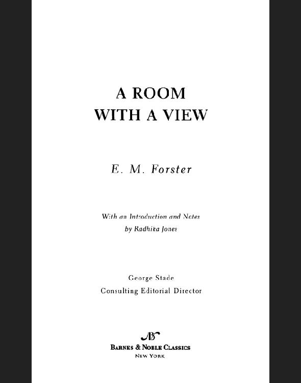 Room with a View (Barnes & Noble Classics Series)