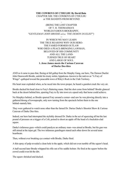 The Cowboys of Cthulhu