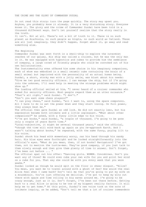 [Instrumentality Of Mankind] The Crime and the Glory Of Commander Suzdal