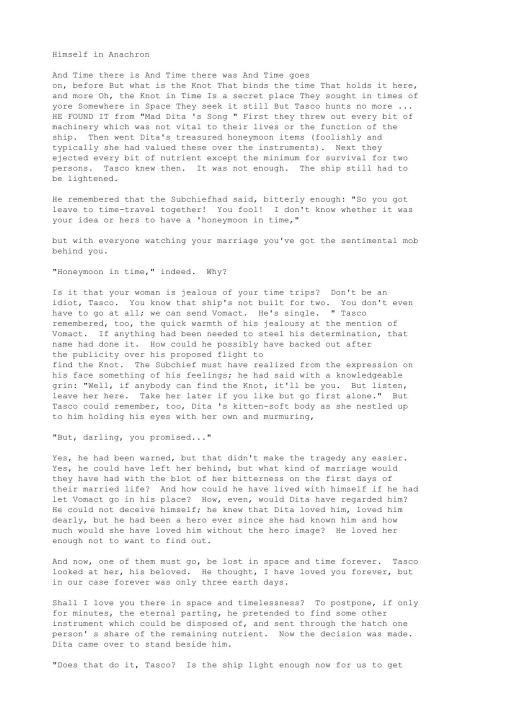 [Instrumentality Of Mankind] Himself in Anachron