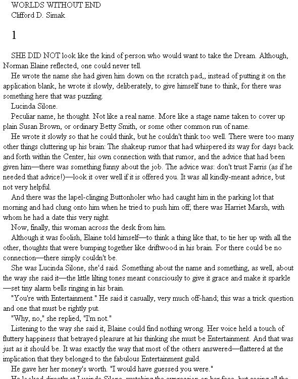 Worlds Without End 01 Worlds Without End