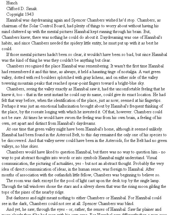 The Civilisation Game 06 Hunch