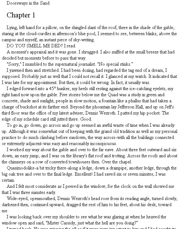 Doorways in the Sand