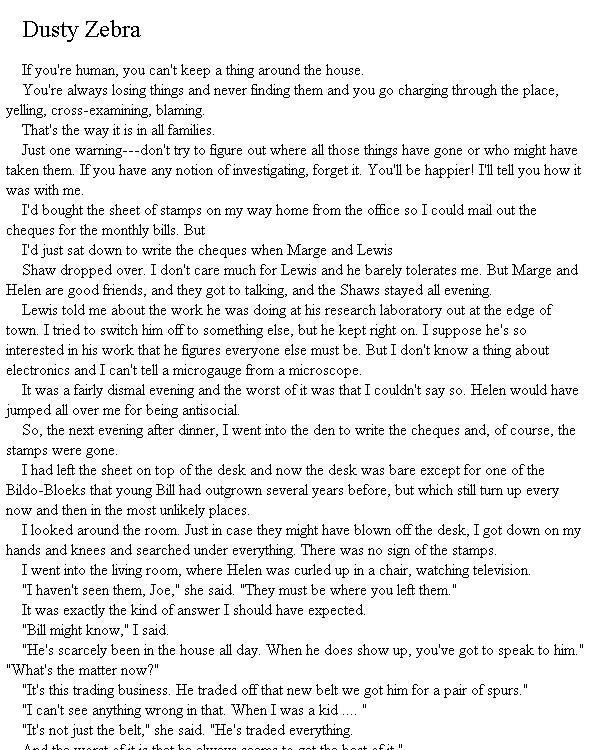 Aliens for Neighbors 01 - Dusty Zebra