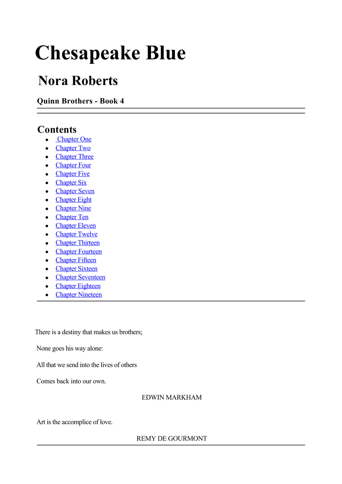 Nora Roberts - Quinn Brothers 04