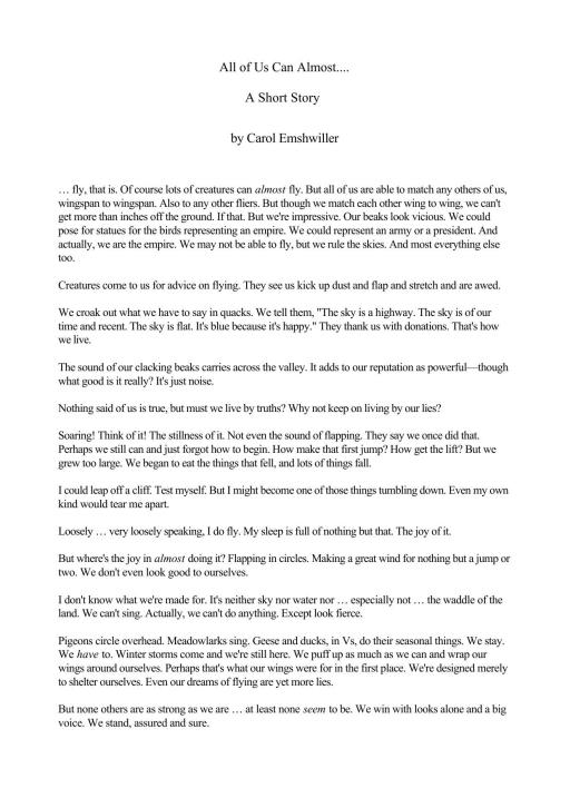 All of Us Can Almost...