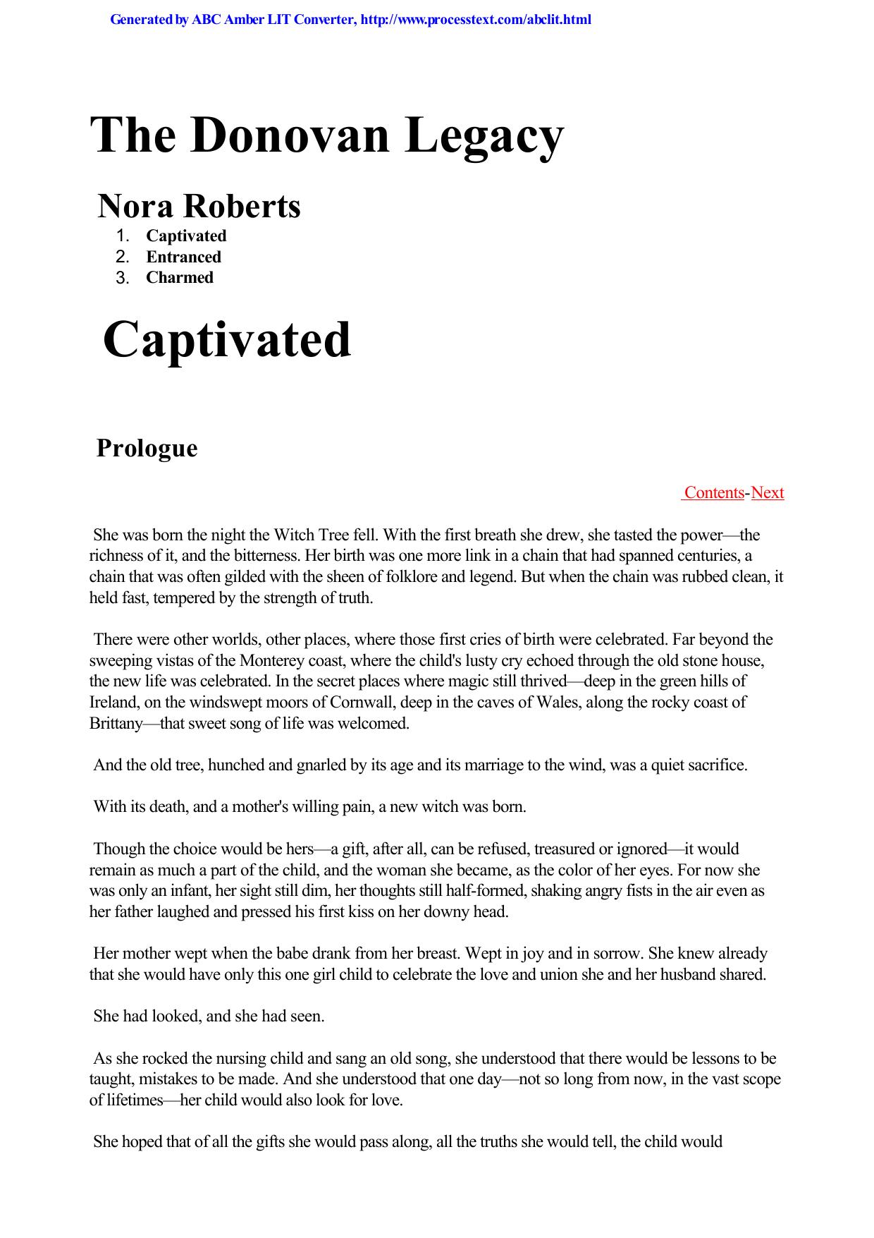 Nora Roberts - Donovan Legacy 1 - Donovan Legacy