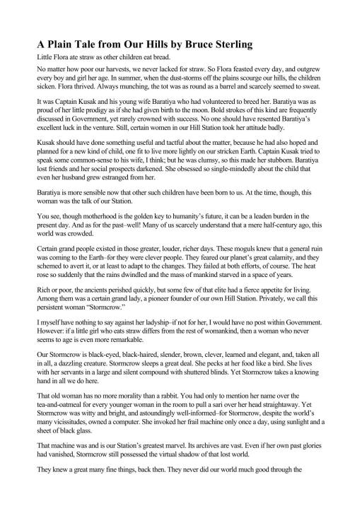 A Plain Tale from Our Hills