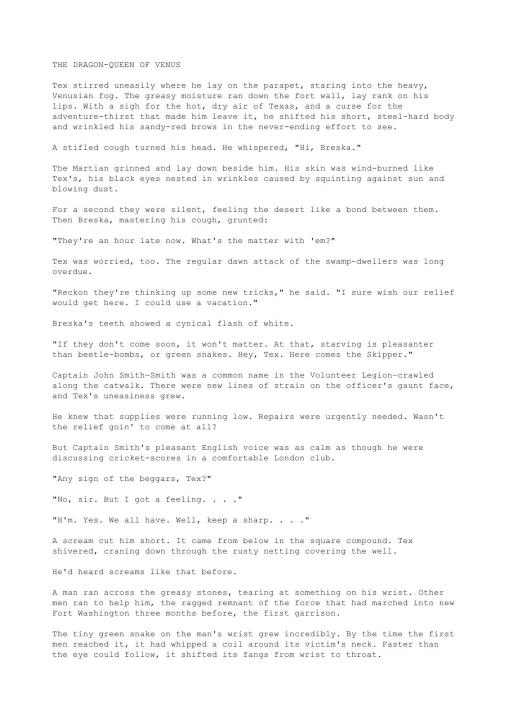 [Venus] The Dragon-Queen Of Venus