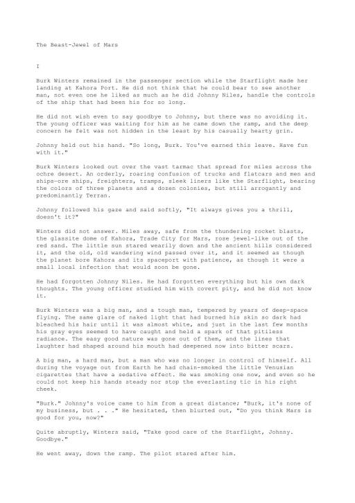 [Mars] The Beast-Jewel Of Mars