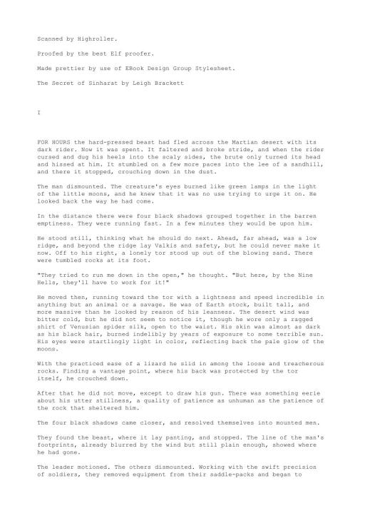 [Eric John Stark] The Secret of Sinharat