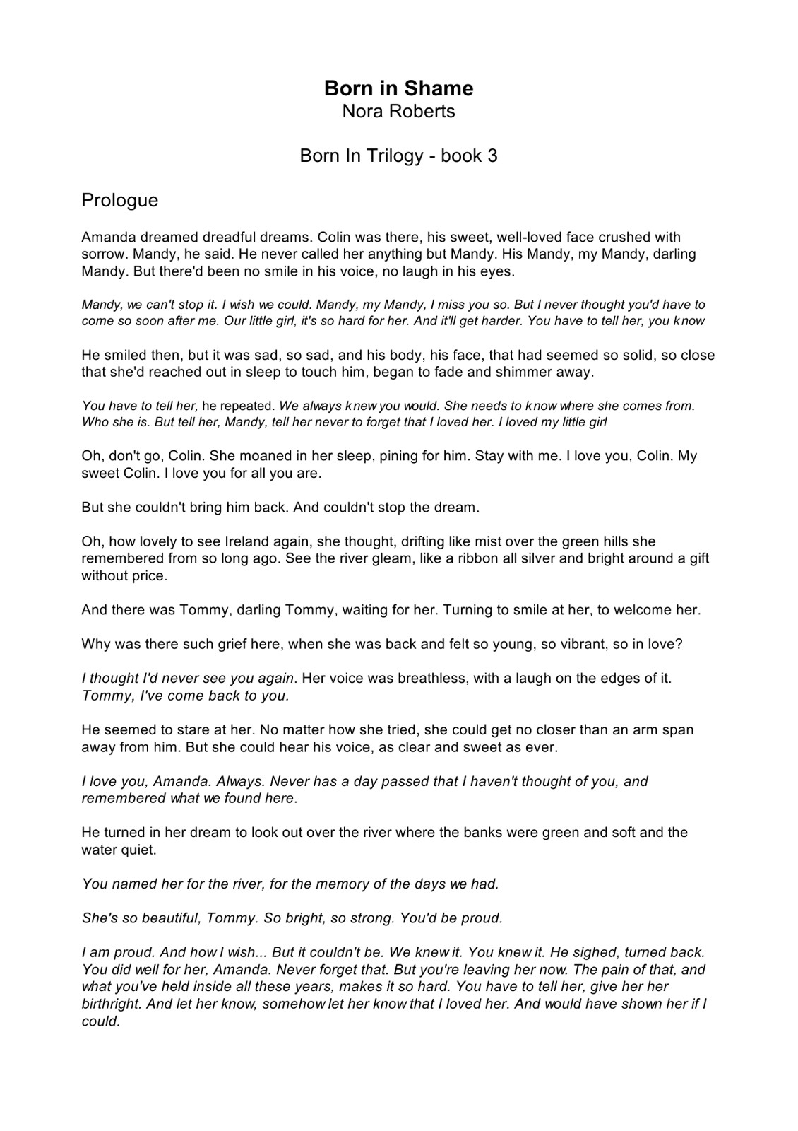 Nora Roberts - Concannon Sisters Trilogy 03