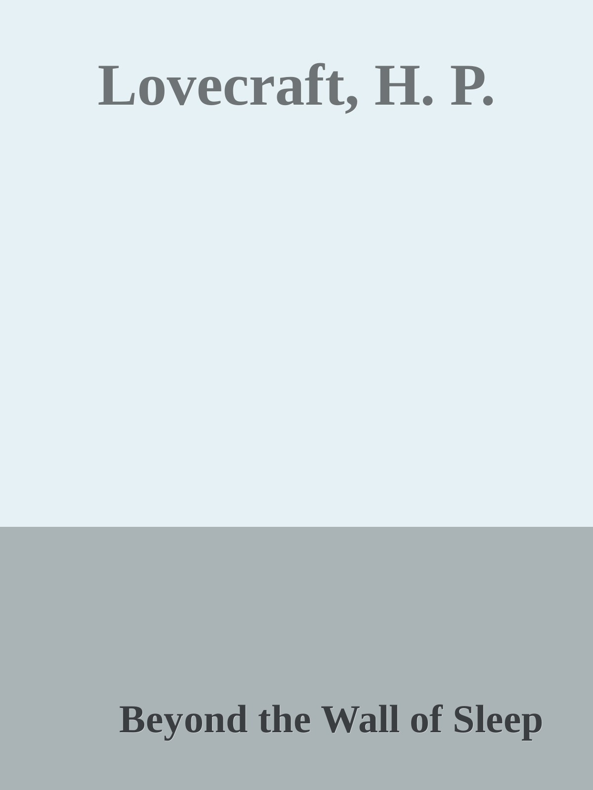 Lovecraft, H. P.