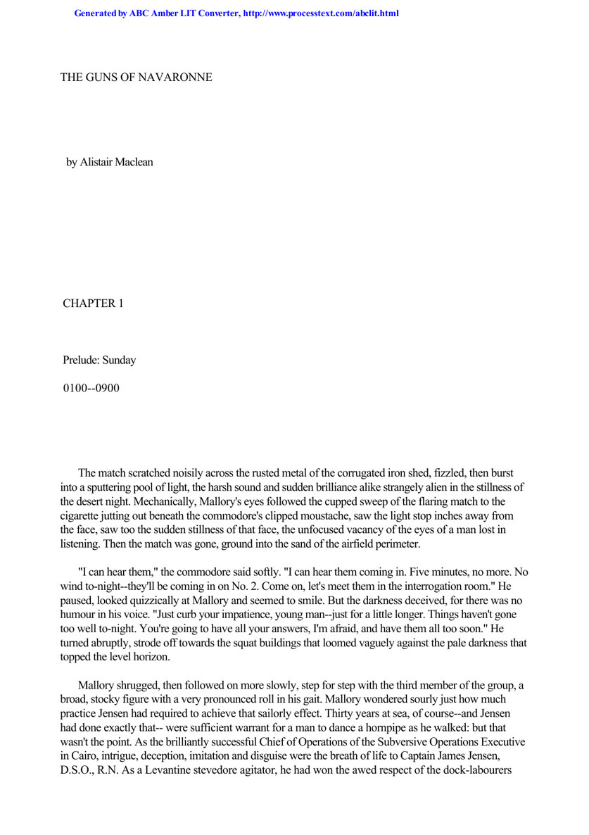 The Guns of Navaronne