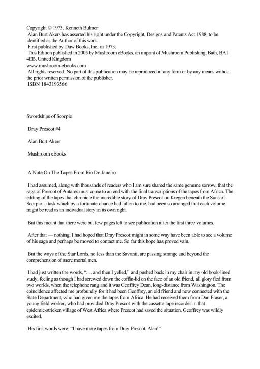 Swordships of Scorpio (Dray Prescot)